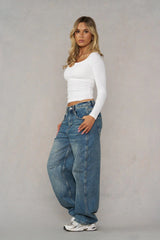 W4295 - Notch Longsleeve Top