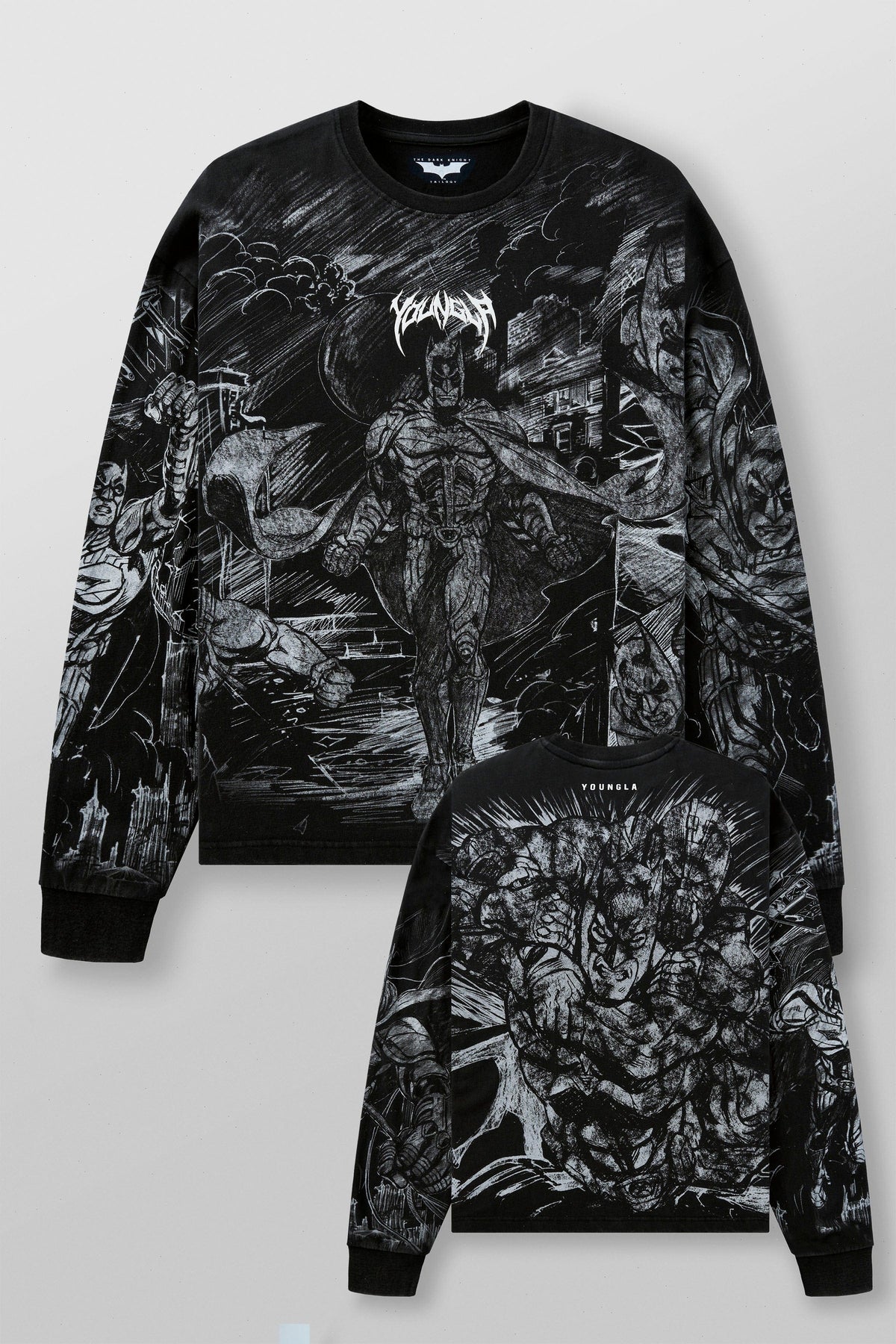 8002 - Batman Comic Longsleeves
