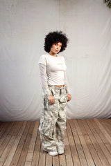 W4293 - Camo Twofer Baby Tee